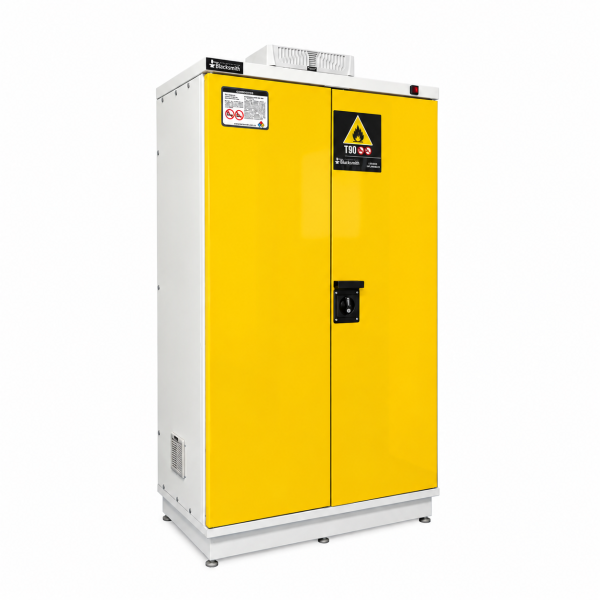 Gabinete para inflamables de 90 Galones T90 con Extracción – BLACKSMITH®