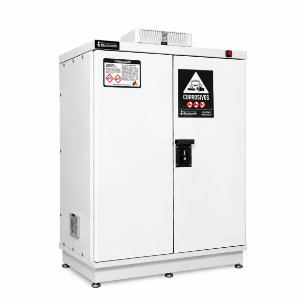 Gabinete para Tóxicos de 45 Galones T90 con Extracción – BLACKSMITH®