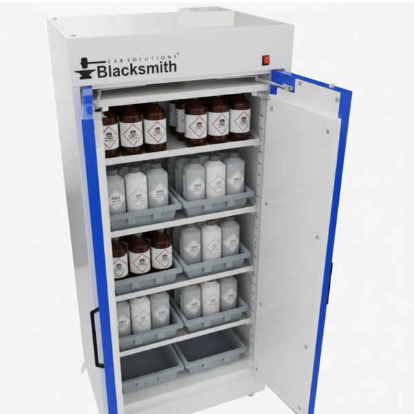 T90-ARMARIO BLACKSMITH® SERIE 6 - 340lt (90 GALONES)- 2 PUERTAS - ACERO GALVANIZADO - ACIDOS Y BASES - 90X60X192 - Imagen 3
