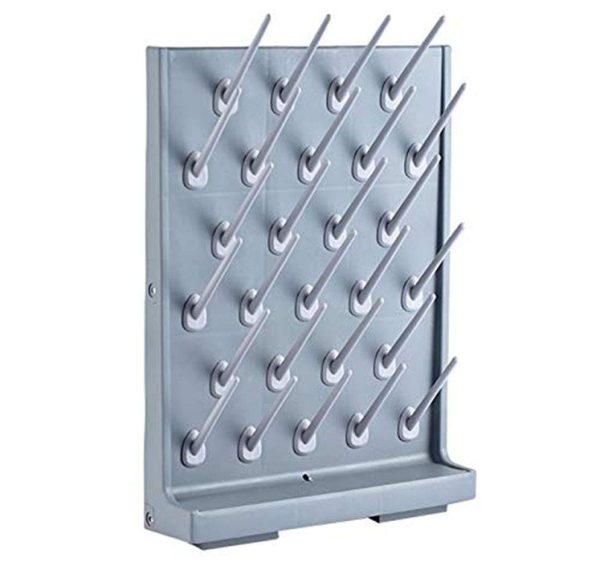 Estante de Secado para Material de Laboratorio BLACKSMITH® – 27 Clavijas