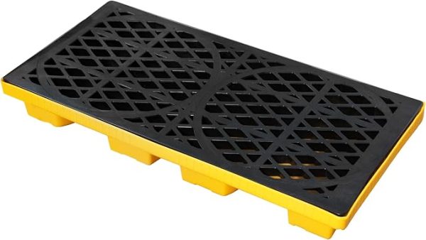 Estiba Plastica Antiderrames doble Modular de 48 x 24 x 4 pulgadas